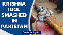 Krishna idol smashed in Pakistan by mob, second case in a month | Oneindia News