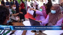 Polres Probolinggo Gelar Vaksinasi untuk 2 Ribu Santri Ponpes Nurul Qodim