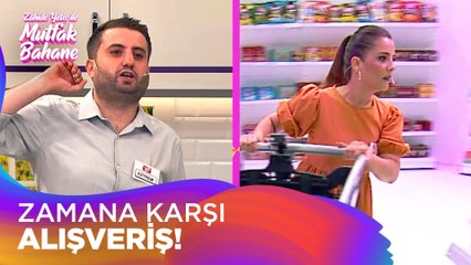 Esra ve Kayhan malzemeleri 90 saniyede toplayabilecek mi - Zahide Yetiş ile Mutfak Bahane 30 Ağustos 2021