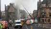 Fire in the heart of Edinburgh's historic Old Town