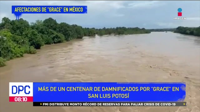 Más de un centenar de damnificados son afectados por Grace en SLP