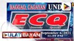 Mga bayan ng Baggao at Solana sa Cagayan, isasailalim sa ECQ simula Agosto 24 hanggang Setyembre 6; Karagdagang higit 10-K doses ng Sinovac vaccine, dumating sa Pangasinan; Mass testing sa Laguna, mas pinaigting dahil sa mga kumpirmadong kaso