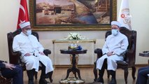 Diyanet İşleri Başkanı Erbaş, KKTC Din İşleri Başkanı Ünsal’ı kabul etti