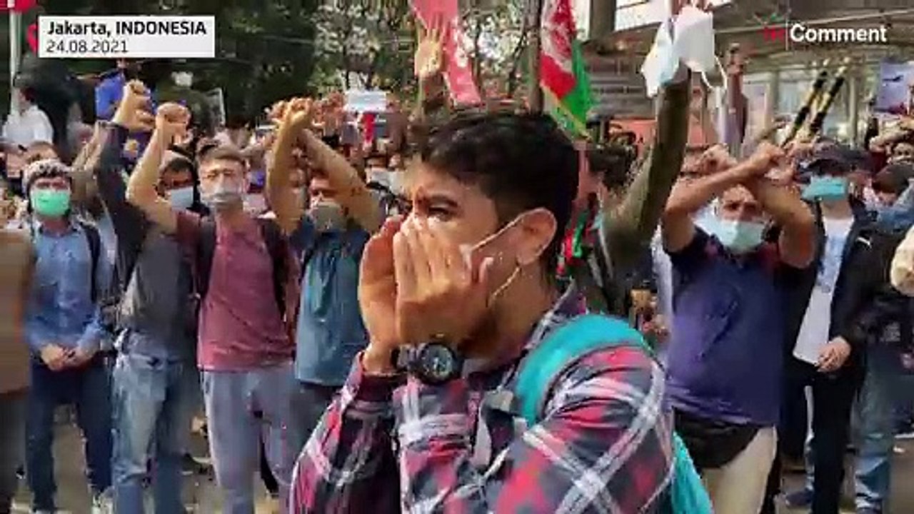 Afghanen protestieren in Indonesien