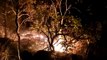 Incêndio florestal na Chapada dos Veadeiros próximo à Alto Paraíso nesta segunda-feira (23/8). Crédito: CBMGO