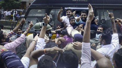 Rane's effigies burnt, offices vandalised: Can Sena justify the rampage over remark?