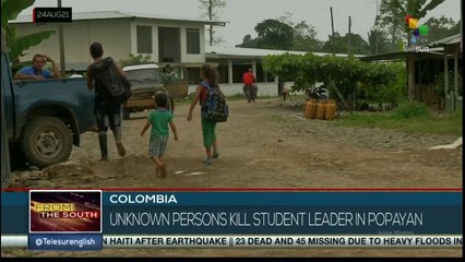 Colombia: Student leader assassinated