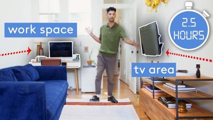 2.5 Hour NYC Living Room Makeover By Pro Designer