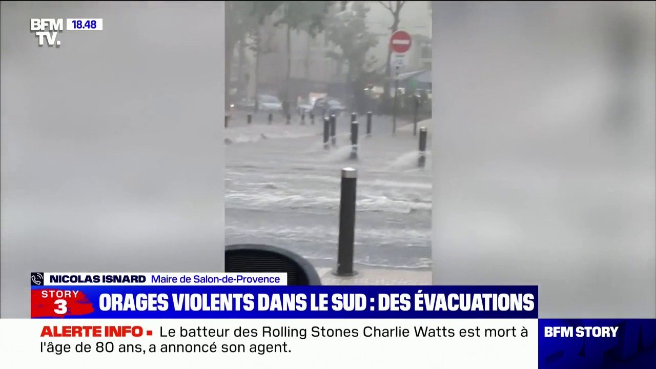 Le maire de Salon-de-Provence décrit les violentes inondations qui frappent les Bouches-du-Rhône