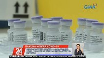 Bakuna ng Pfizer-BioNTech, kauna-unahang COVID-19 vaccine na binigyan ng full approval ng US FDA | 24 Oras