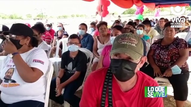 Juigalpa: cuarta entrega de lotes de terreno del Programa Bismarck Martínez