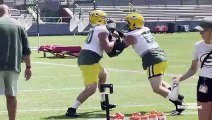 Packers Training Camp Aug 24: OL and QB Drills