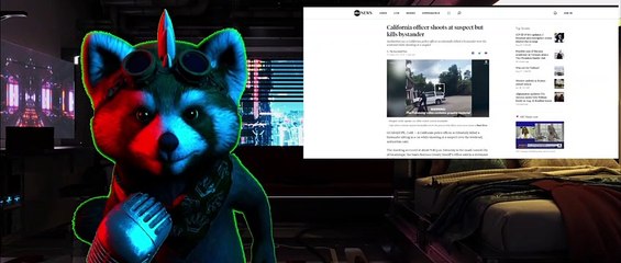 California officer shoots at suspect but kills bystander