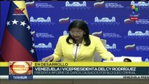 Vicepresidenta de Venezuela informa sobre impacto del bloqueo de EE.UU. en el sector Salud