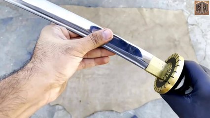 Forging a KATANA out of Rusty CHAIN