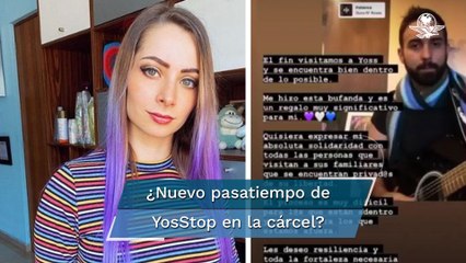 YosStop teje en la cárcel, le hace una bufanda a su novio