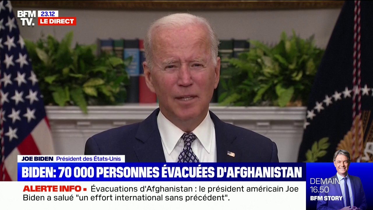 Joe Biden: "La légitimité d'un futur gouvernement afghan dépendra des étapes franchies notamment pour empêcher l'Afghanistan de devenir un havre pour les terroristes"