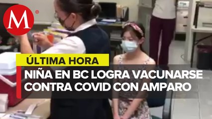 Download Video: Con amparo, niña de 13 años recibe vacuna anticovid de Pfizer en BC