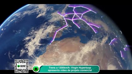 Trens a 1200kmh Virgin Hyperloop apresenta vídeo de projeto comercial