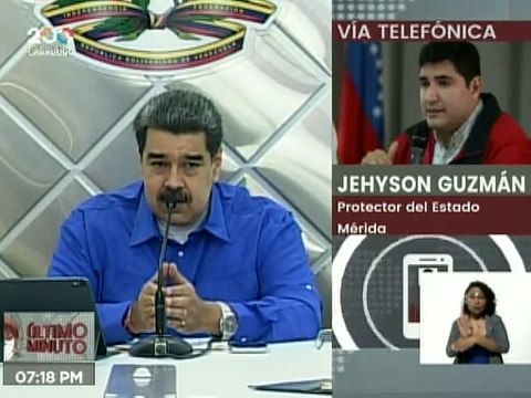 Maduro anuncia Estado de emergencia para atender las afectaciones por las lluvias en Mérida