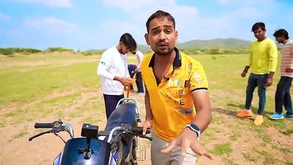 We Put Super Big Parachute On Splendor Bike || Mr Indian Hacker ||_360P