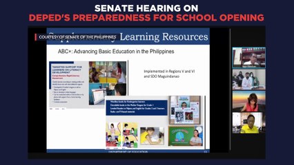 Download Video: Senate hearing on DepEd's preparedness for school opening