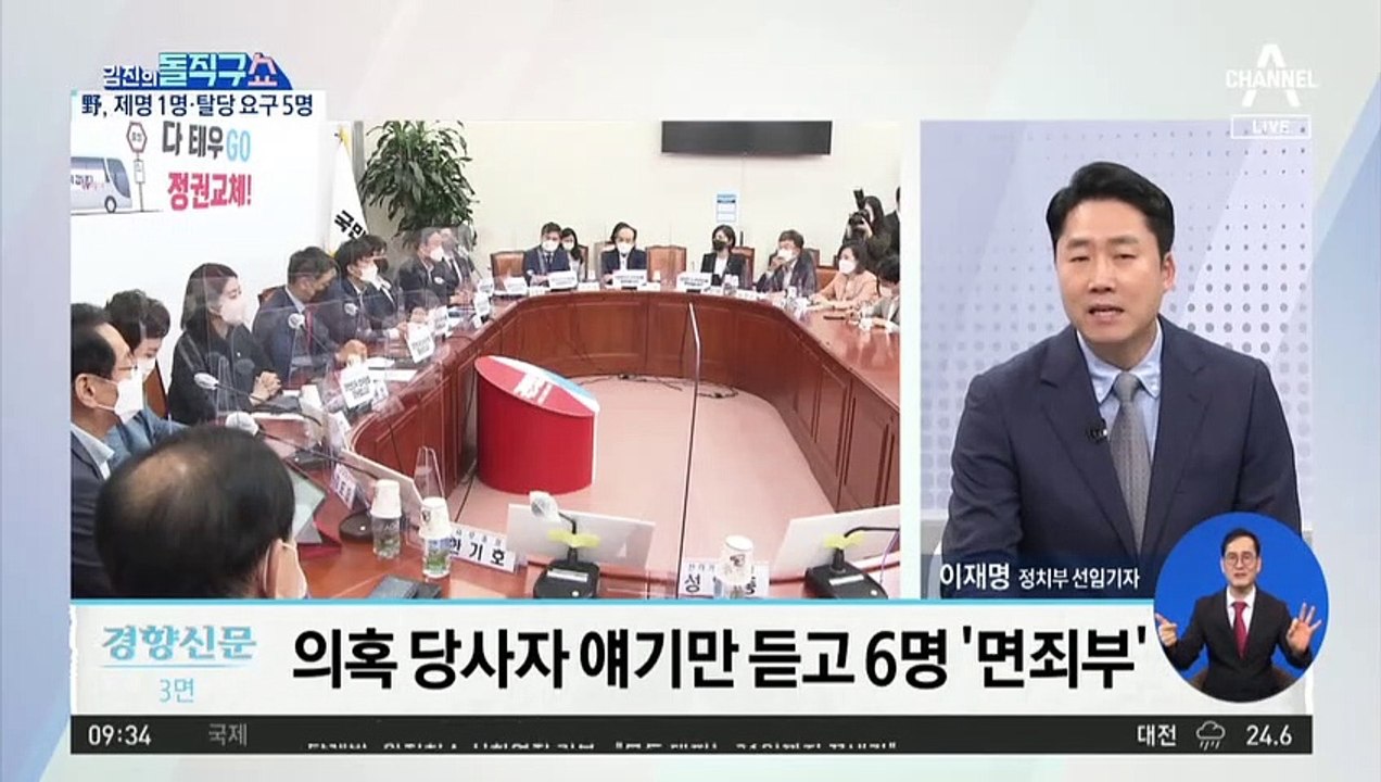 국민의힘, 부동산 의혹 6명 ‘셀프 무혐의’