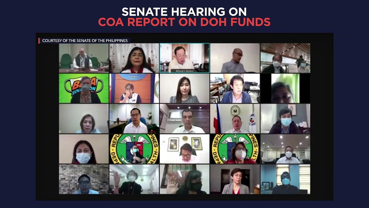 Senate hearing on Commission on Audit’s report on the funds of Department of Health