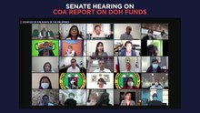 Senate hearing on Commission on Audit’s report on the funds of Department of Health