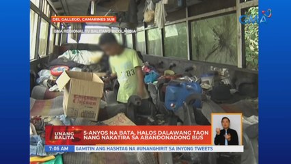 5-anyos na bata, halos dalawang taon nang nakatira sa abandonadong bus | UB