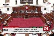 Congresista Sigrid Bazán fue captada en reunión social sin respetar protocolos