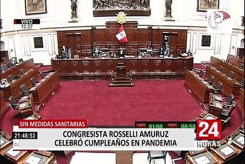 Congresista Sigrid Bazán fue captada en reunión social sin respetar protocolos