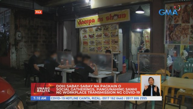 DOH: Sabay-sabay na pagkain o social gatherings, pangunahing sanhi ng workpalce transmission ng COVID-19 | UB
