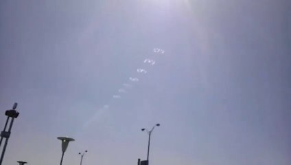 Strange phenomenon in the sky texas