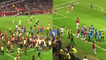 'Wild Fans Take Over the Field During Nice-Marseille Football Match'