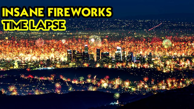 'BREATHTAKING VISUAL of the 4th of July Fireworks Lighting Up the LA Skies '