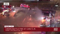 Crews battle massive fire at Carl's Jr. in north Phoenix