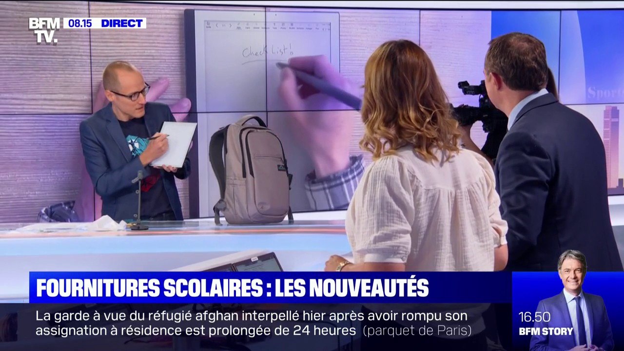 Cartable anti-mal de dos, bloc-notes numérique, matériel de géométrie recyclé... Ces nouveautés françaises pour la rentrée