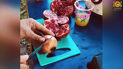 Tasty Anar (Pomegranate) Juice most popular  - Indian Street Food