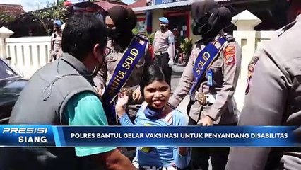Polres Bantul Gelar Vaksinasi Untuk Penyandang Disabilitas