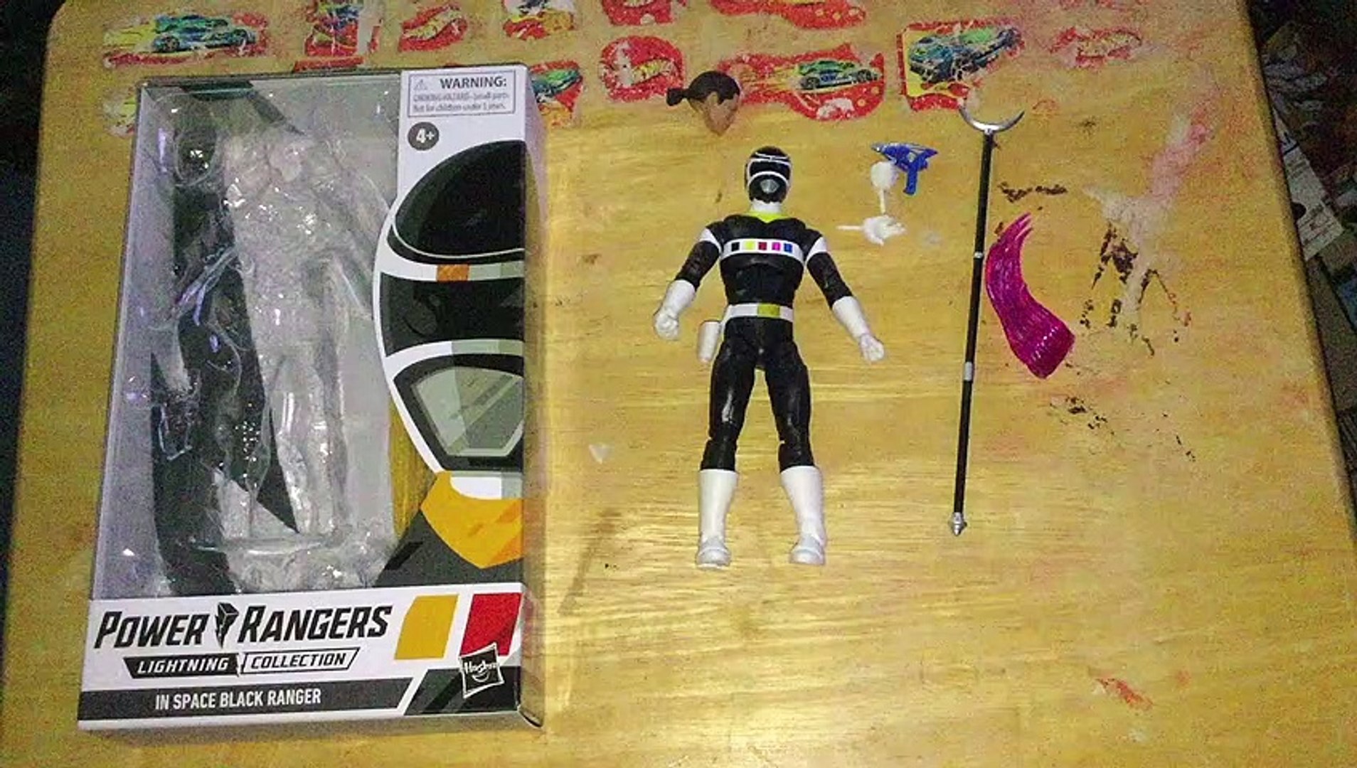 ⁣Power Rangers Lightning Collection In Space Black Ranger Unboxing/Review