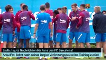Ansu Fati kehrt ins Barca-Training zurück