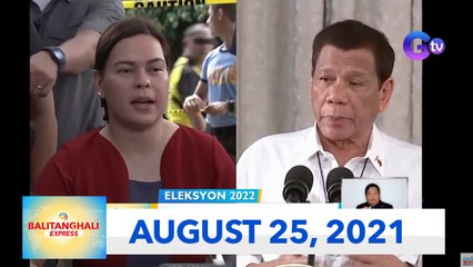 Balitanghali Express: August 25, 2021 [HD]