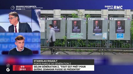 GG 2022 : Selon Génération Z, "Tout est prêt pour qu'Eric Zemmour puisse se présenter" - 25/08