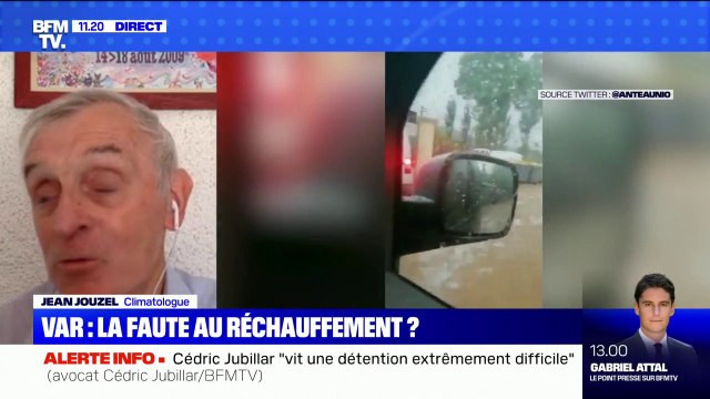 Incendie et pluies dans le Var: pour le climatologue Jean Jouzel, le réchauffement climatique est bien à l'origine des intempéries