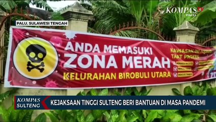 Kejaksaan Tinggi Sulteng Beri Bantuan di Masa Pandemi