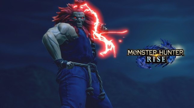 Monster Hunter Rise - Tráiler de Akuma, de Street Fighter