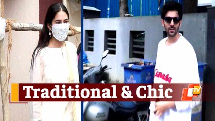 Sara Ali Khan Gives Major Onam Vibes While Kartik Aaryan Rides A Bike!