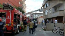 Maltepe’de bebeğini rehin alan baba evi ateşe verdi