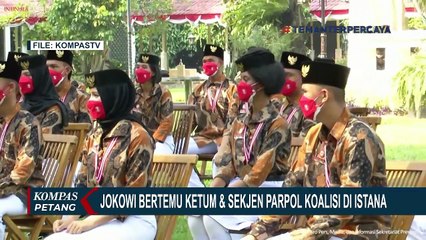 Jokowi Bertemu Ketum & Sekjen Parpol Koalisi di Istana Kepresidenan